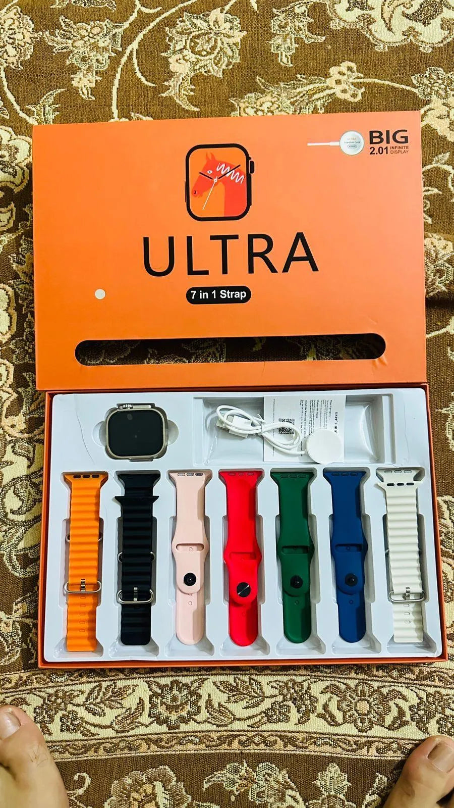 Ultra Smart Watch with 7 Straps Bundle